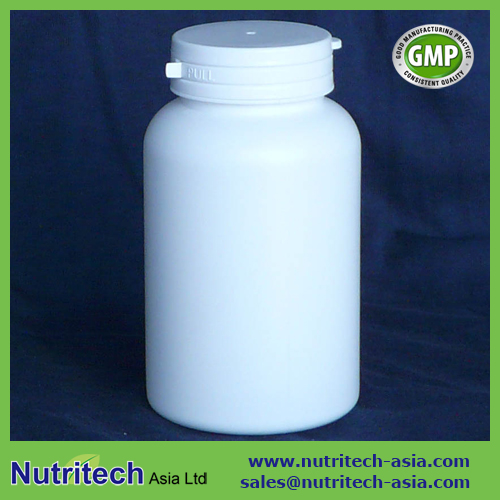 250cc HDPE White Plastic bottle for pharmaceutical & dietary supplement