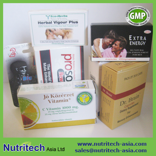Card Box Package for dietary supplement